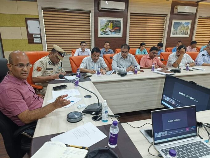 आगामी मानसून को लेकर आपदा सचिव ने ली तैयारी बैठक