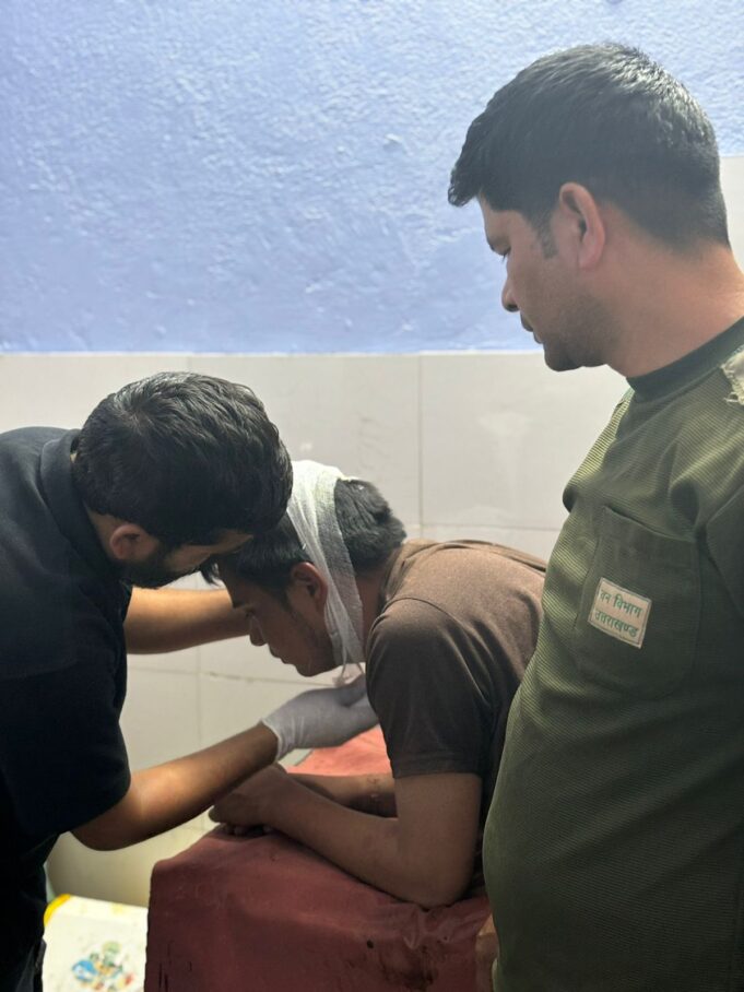 भालू ने युवक पर हमला कर किया घायल, लांखी गांव का मामला