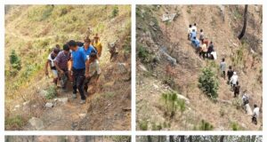 खिर्सू में खाई में गिरी कार 4 लोगों की मौत 3 लोग हुए घायल।