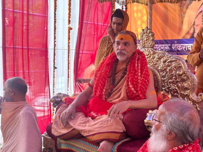 चमोली मंगलम यात्रा के तहत ज्योतिर्मठ शंकराश्चर्य पहुचे सिद्धपीठ इंद्रामती मन्दिर