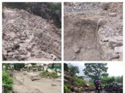 बद्रीनाथ राष्ट्रीय राजमार्ग मलबा आने से कई जगहों पर हुआ मोटर मार्ग अवरुद्ध।