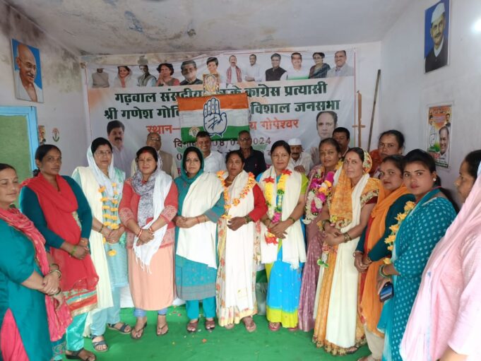 पूर्व प्रधान मंत्री स्व राजीव गांधी की जयंती पर महिला जनप्रतिनिधियों को जिला महिला कांग्रेस ने किया समानित