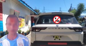 शराब पीकर वाहन चलाने वाले को पुलिस ने किया गिरफ्तार, वाहन जब्त।