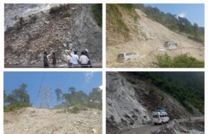 अपर जिलाधिकारी चमोली ने किया बद्रीनाथ राष्ट्रीय राजमार्ग का निरीक्षण।