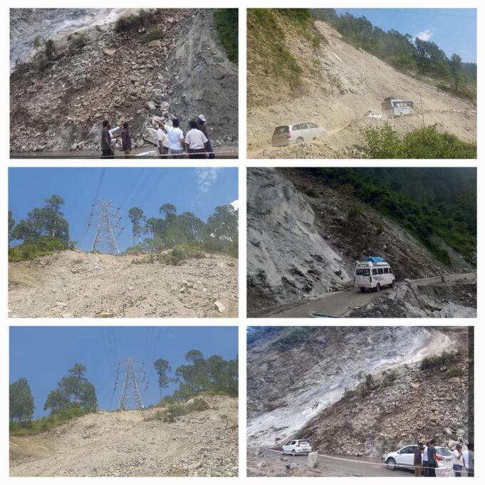 अपर जिलाधिकारी चमोली ने किया बद्रीनाथ राष्ट्रीय राजमार्ग का निरीक्षण।