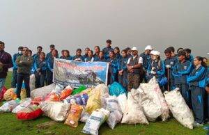 तुंगनाथ में चलाया वृहद स्वच्छता अभियान