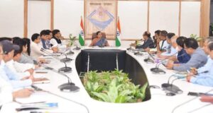 राज्य में 10वीं वर्ल्ड आयुर्वेद कांग्रेस एण्ड आरोग्य एक्सपो के आयोजन की पुख्ता व्यवस्था को लेकर आयोजित बैठक