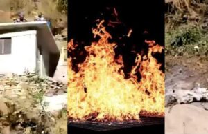 हैवानियत- हैवान बेटों ने पिता को मारकर आग में झोंक दिया,पुलिस ने किया गिरफ्तार