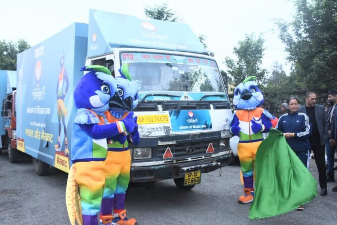 38वें राष्ट्रीय खेलों की तीन प्रचार कैन्टर वेन 06 जनवरी को पहुंचेगी चमोली।