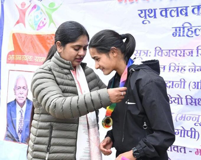 कलवारी यूथ क्लब दौड़ में चमोली की भागीरथी ने किया प्रथम स्थान प्राप्त