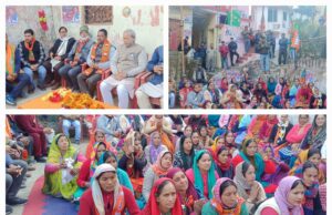 पूर्व मुख्यमंत्री तीरथ सिंह रावत के साथ विधायक अनिल नौटियाल व भरत सिंह चौधरी ने मांगें गौचर में अध्यक्ष सहित सभासद पद के प्रत्याशीयों के लिए वोट