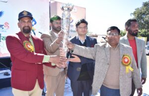 राष्ट्रीय खेलों की मशाल ‘तेजस्वनी’ का चमोली जिला मुख्यालय में हुआ भव्य स्वागत।