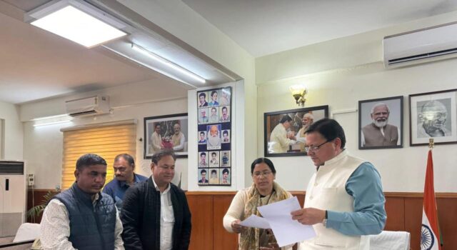 बद्रीनाथ विधायक ने निकाय एवम बद्रीनाथ विधान सभा की समस्याओं के समाधान को लेकर मुख्यमंत्री से की मुलाकात