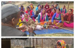 उर्गम घाटी में दिया जा रहा है रिंगाल हस्तशिल्प का प्रशिक्षण