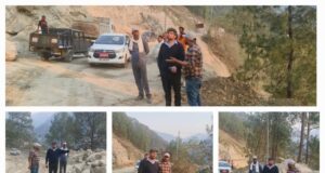 जिलाधिकारी ने कमेड़ा से चमोली तक बदरीनाथ हाईवे का किया निरीक्षण