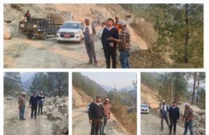 जिलाधिकारी ने कमेड़ा से चमोली तक बदरीनाथ हाईवे का किया निरीक्षण