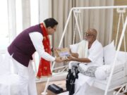 मुख्यमंत्री पुष्कर सिंह धामी ने नंदप्रयाग में आयोजित राम कथा में प्रतिभाग किया