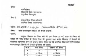 उत्तराखंड के शिक्षा विभाग ने छात्र संख्या के आधार पर तय की अध्यापकों की नियुक्ति,शासनादेश जारी