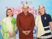 मुख्यमंत्री श्री पुष्कर सिंह धामी ने विदेशी मेहमानों का भराड़ीसैंण, में किया स्वागत