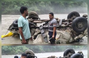 यमुना नदी में समाई पिकअप, 300 मीटर गहरी खाई में गिरा वाहन, एक युवक की हालत गंभीर