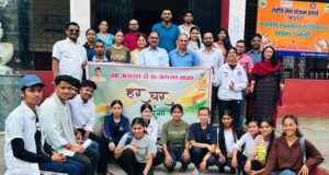 रंगोली प्रतियोगिता में एनएसएस ने पाया प्रथम स्थान