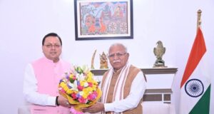 सीएम धामी ने आगामी कुम्भ 2027 मे बुनियादी सुविधाओं को देखते हुए केंद्रीय मंत्री क़ी मुलाकात