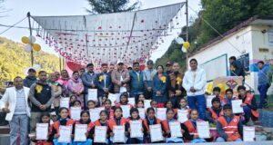 रेड क्रॉस चमोली द्वारा आयोजित चार दिवसीय कार्य शाला का हुवा समापन