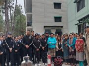 राजकीय नर्सिंग कॉलेज चमोली में अग्निशमन विभाग ने चलाया जागरूकता अभियान