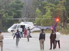 गम्भीर रूप से बीमार व्यक्ति को हेली एंबुलेंस से एम्स किया रेफर