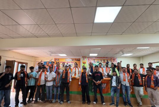 भारतीय युवा मोर्चा की परिचय बैठक आयोजित