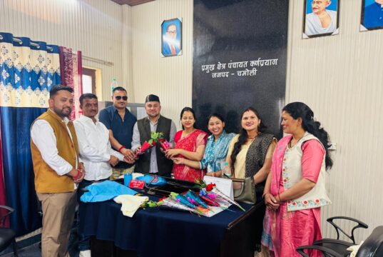 चमोली में ब्लॉक प्रमुख संगठन का गठन, अनूप सिंह नेगी निर्विरोध जिलाध्यक्ष चुने गए