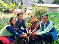 विवाह को पर्यावरण संरक्षण से जोड़कर चमोली के युवा समाजसेवी शिव सिंह फ़र्स्वाण ने दिया अनूठा संदेश।