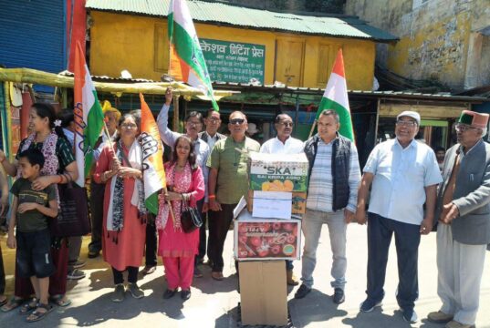 गोपेश्वर में कांग्रेस का विरोध प्रदर्शन, महंगाई और NEET पेपर लीक पर फूंका पुतला