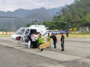 घायल महिला को 4घंटे बाद मिला हेलीकॉपटर, हायर सेंटर रेफर