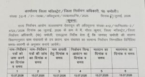 जनपद चमोली में उप प्रधान पंचायत सामान्य निर्वाचन-2026 की अधिसूचना जारी, 608 उप प्रधान पद हेतु होगा निर्वाचन