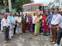 सोमनाथ यात्रा के लिए चमोली से 40 श्रद्धालुओं का दल रवाना, राज्यमंत्री एवम सीडीओ ने दिखाई हरी झंडी