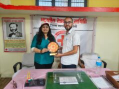अहमदाबाद की वैशाली पंड्या ने गोपेश्वर में किया 144वीं बार रक्तदान, रेड क्रॉस ने किया सम्मानित