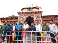 गुरु पूर्णिमा पर जिला पंचायत अध्यक्ष ने किए बद्री विशाल के दर्शन, जनकल्याण की कामना