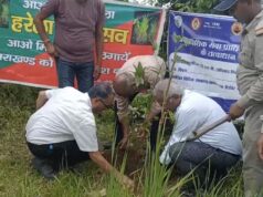 टंगसा में पर्यावरण संरक्षण का संदेश, 60 पौधों का रोपण