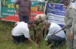 टंगसा में पर्यावरण संरक्षण का संदेश, 60 पौधों का रोपण