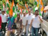 भाजपा सरकार और नैनीताल एसएसपी के खिलाफ कांग्रेस ने फूंका पुतला