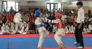 जिला स्तरीय ताइक्वांडो प्रतियोगिता में 80 से अधिक खिलाड़ियों ने दिखाया दमखम