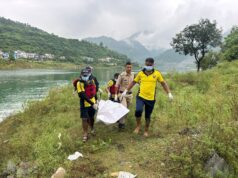 चिन्यालीसौड़ झील से SDRF ने बरामद किया अज्ञात पुरुष का शव