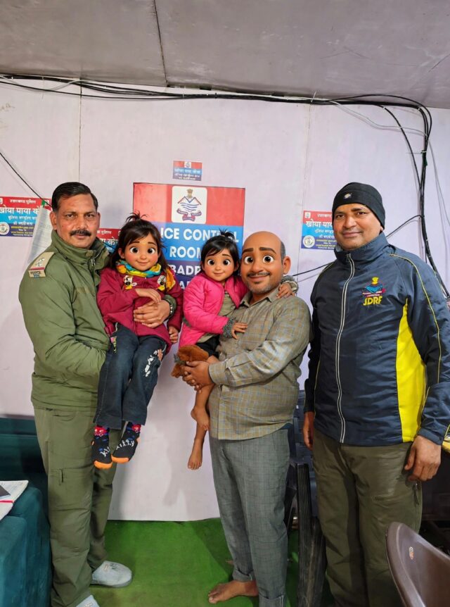 भीड़ में बिछड़ी चार वर्षीय बच्ची, चमोली पुलिस ने माता-पिता से मिलाया