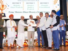 प्रधानमंत्री धन-धान्य कृषि योजना के तहत फसल विविधीकरण में उत्कृष्ट कार्यों के लिए चमोली सम्मानित